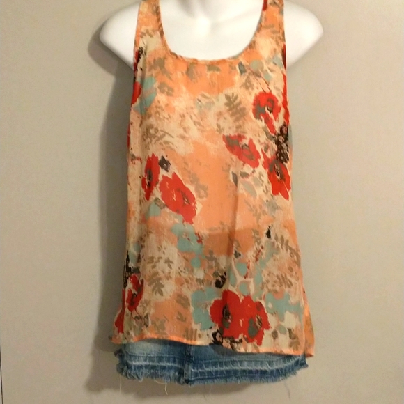 Charming Charlie Tops - Charming Charlie ladies floral tank top. Size medium.